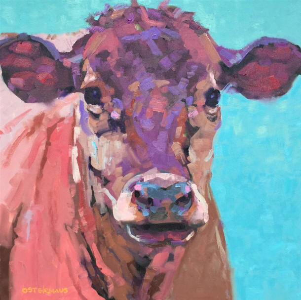 Cow Portraits Spring 2024 Osterhaus Oil Paintings