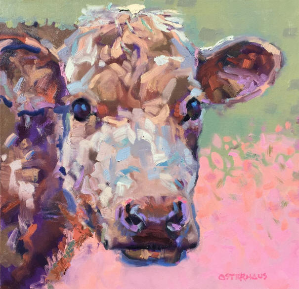 Colorful and expressive oil paintings with a pastoral theme and a painterly style in the valley of Virginia